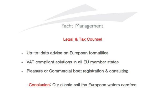 Boat and Yacht Legal and Tax Counsel