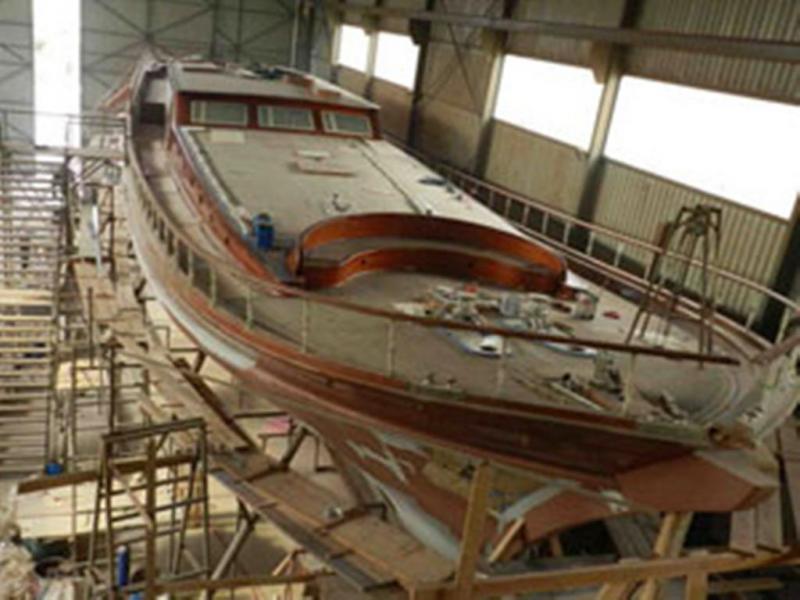 construction d'un yacht